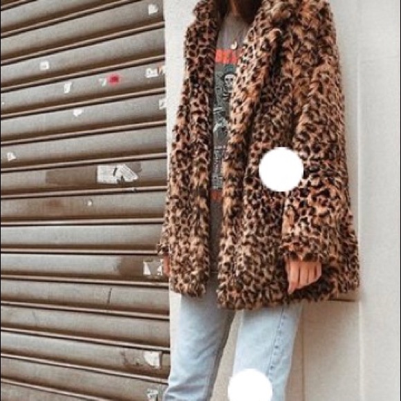 Faux Fur, Leopard print coat - Picture 2 of 10